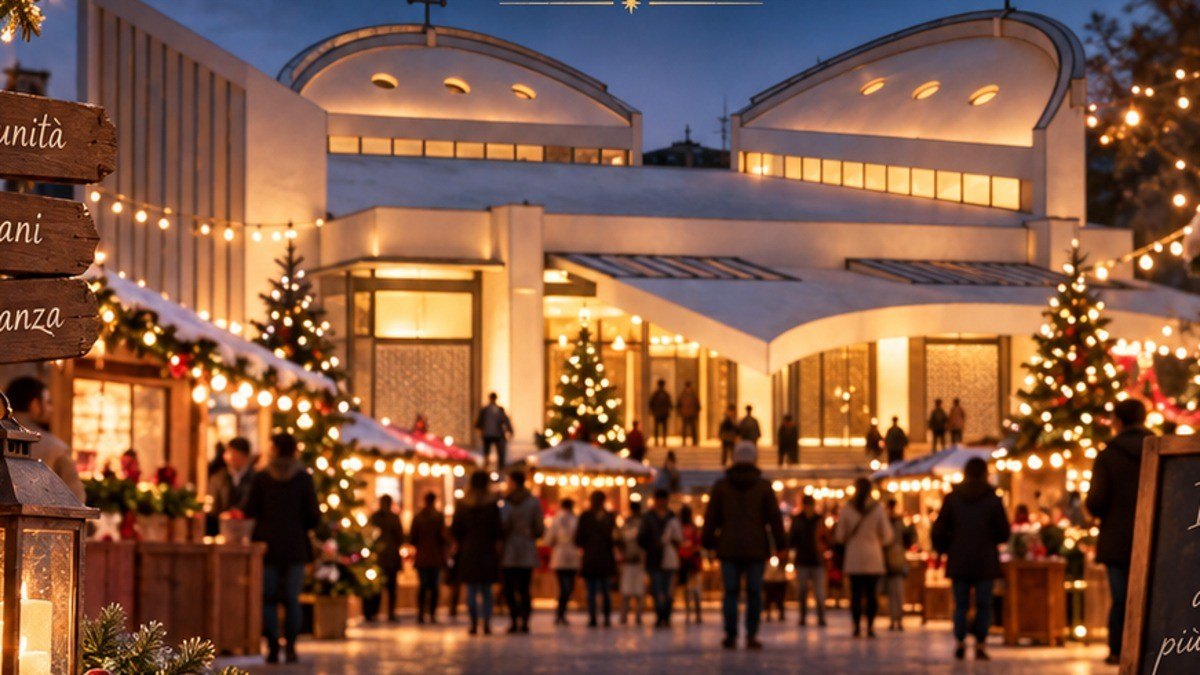 Atmosfera natalizia del Villaggio di Babbo Natale